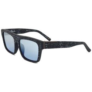 3.1 Phillip Lim x Linda Farrow PI40 56mm Grey Acetate Blue Lens Sunglasses